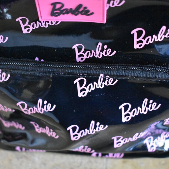 LIMITED EDITION Barbie X Miniso LOGO PRINT Backpack Black Pink Women's Bag - Picture 7 of 16